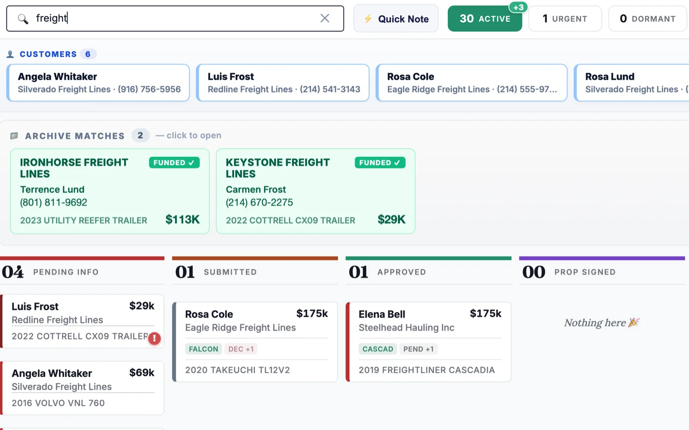 Search in Dealbrace